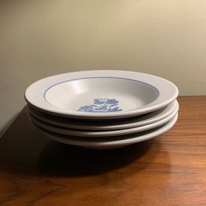 Vintage  Pfaltzgraff Yorktowne Rimmed Soup Bowl set of 4